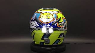 AGV Pista GP Rossi Snowman Winter Test 2016 Helmet 360° View [upl. by Schaefer]