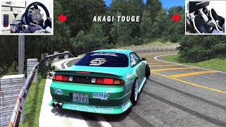 Satisfying Drift Touge  Silvia S14 Sim Drifting  Assetto Corsa Akagi Mt Pass [upl. by Hluchy]