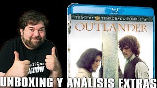 OUTLANDER  Temporada 3 Bluray Unboxing y Análisis extras [upl. by Akapol529]