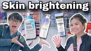 Best SKIN BRIGHTENING products sa Canada Top drugstore picks Filipino  Vlog [upl. by Yanetruoc]