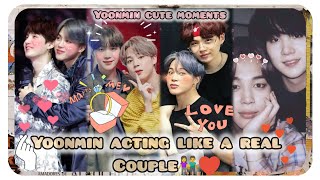 Bts yoonmin acting like a real couple❤😍🥰 suga and jimin bickering like old married couple👫bts [upl. by Adehsar]