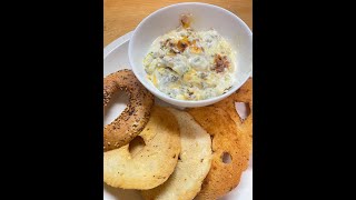 LOADED BREAKFAST DIP WITH EVERYTHING BAGEL CHIPS [upl. by Beeck926]