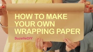 How to Make Your Own Wrapping Paper [upl. by Anaibaf]