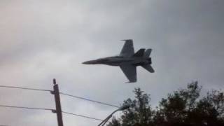 FA18 Super Hornet very LOW Fly by [upl. by Enened892]