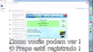 Baixando e instalando Fraps Completo e Registrado 2013 [upl. by Hairam]