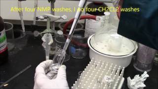 Solid Phase Peptide Synthesis Hands On Procedures from swelling resin to HPLC amp MS analysis [upl. by Rooker]