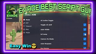 Roblox Evade Script Gui Pastebin 2024  No Key  Esp bot Auto Revive amp More  Arceus X [upl. by Hirz]