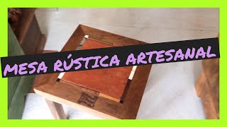 ✅MESA RÚSTICA de MADERA con Baldosa ANTIGUA y MATERIALES PRECIOSOS [upl. by Fortier589]