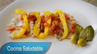 Pescado a la Veracruzana Receta Comida Paleo [upl. by Rimola358]