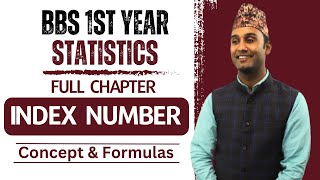 Index Number  Concept and Formula  BBS 1st Year Statistics in Nepali  Full Chapter Gurubaa [upl. by Hulbig]