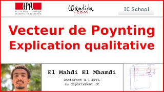 Vecteur de Poynting  Explication qualitative  El Mahdi El Mhamdi [upl. by Eirrab]