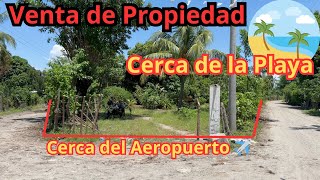 🟣 NO DISPONIBLE 10 Venta de Terreno Amplio con Casa 🏠Pequeña Cerca de la Playa NEGOCIABLE terrenos [upl. by Nuri]