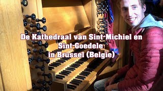 Gert van Hoef improviseert op het Grenzingorgel in de Kathedraal van Brussel  2016 [upl. by Wivinah898]