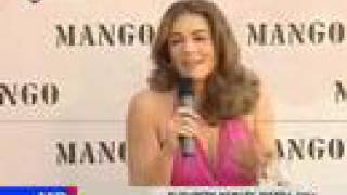 Elisabeth Hurley presenta su coleción de bikinis y trikinis [upl. by Aicele845]