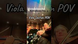 Mendelssohn Symphony No 3 Viola POV viola beaufortsymphony [upl. by Loralee794]