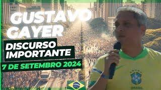 Manifestações de 7 de Setembro 2024  Ato na Avenida Paulista Gustavo Gayer [upl. by Golden702]