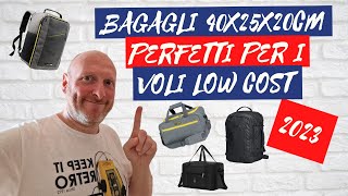 7 BAGAGLI A MANO RYANAIR 40x25x20cm VOLI LOW COST [upl. by Yerrot]