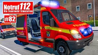 NOTRUF 112 82 NACHALARMIERUNG der Drehleiter I FeuerwehrSimulation [upl. by Nad979]