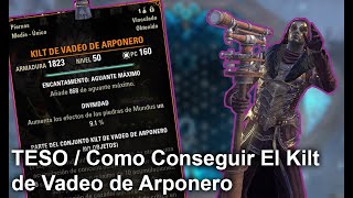 TESO  Como conseguir el Kilt de Vadeo de Arponero  Harpooners Wading Kilt [upl. by Atiker]