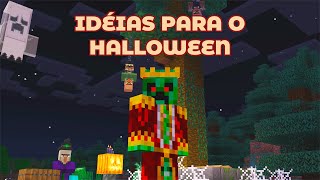 Decorações para o Halloween Minecraft Halloween ideas tutorial [upl. by Castora106]