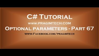 Part 67 Optional parameters in c [upl. by Eseeryt]