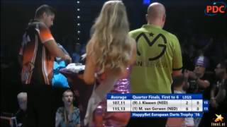 Michael van Gerwen No Handshake Jelle Klaasen ONCE AGAIN [upl. by Eyanaj]