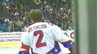 Slava Fetisov Farewell Hockey Game Highlights in Russia [upl. by Ravahs]