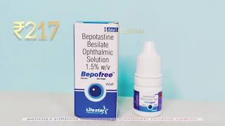 Bepofree eye drops eye drops for allergic eyes [upl. by Nyllij]