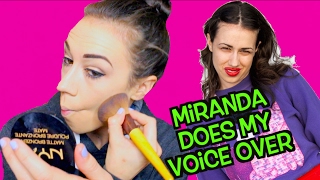 MIRANDA SINGS DOES MY VOICEOVER [upl. by Ninon]