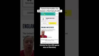 How to buy tickets for lioness v Germany amp USA 2024 lionesses womenseuros womensfootball [upl. by Sugden]