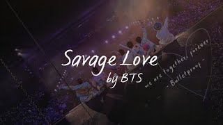 Savage love cover by BTS lyrics [upl. by Ylrebmi624]