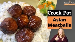 Crock Pot Asian Meatballs Yummy and delicious [upl. by Adoc952]