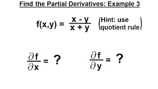 Calculus 3 Partial Derivative 7 of 30 Find the Partial Derivative Example 3 [upl. by Padgett]