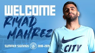 RIYAD MAHREZ SIGNS FOR MAN CITY  FIRST INTERVIEW [upl. by Anuaik]