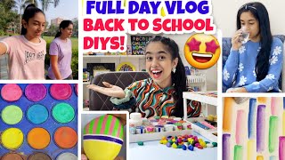 Full Day Vlog😍💕 Back to School DIYs🎀  Riyas Amazing World [upl. by Anaitsirc]