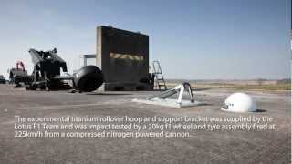 FIA Institute Roll Hoop quotRoll Cagequot Crash Test for Formula 1 [upl. by Compte4]