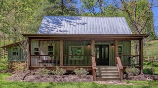 Rustic Stunning Little Cabin with Beautifully Decorated In Tennessee [upl. by Eniawtna]