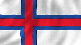 Faroe Islands National anthem Instrumental with waving flag [upl. by Asilet372]