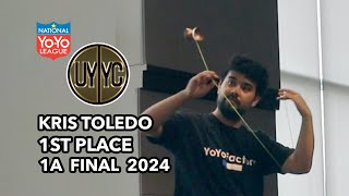 Kris Toledo — 1A Final — 1st Place — 2024 UYYC Yo Yo Contest [upl. by Nottus]