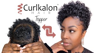 How to make a Curlkalon Hair Topper for Tapered Cut  Crown Thinning Solutions [upl. by Annibo]