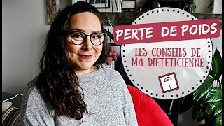 Perte de poids Ce que la diététicienne ma appris [upl. by Anelys]