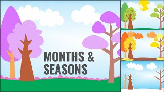 Seasons and Months  English for Kids [upl. by Loralyn]