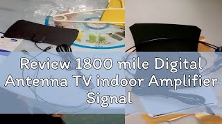 Review 1800 mile Digital Antenna TV indoor Amplifier Signal Booster DVBT2 HDTV antenna isdbtb Sat [upl. by Sokul9]