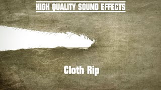 High Quality Sound Effects Cloth Rip [upl. by Anitsirhcairam816]