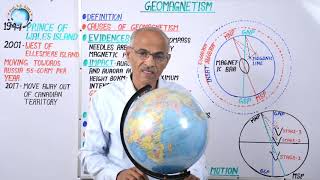 भूचुम्बकत्व Geomagnetism  Lesson 16 By Prof SS Ojha Sir [upl. by Hgielah]