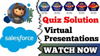 Virtual Presentations  Salesforce Trailhead  Quiz Solution [upl. by Britte999]