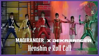 Magiranger x Dekaranger Henshin e Roll Call  Fandub PTBR [upl. by Adnoek]