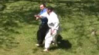 REAL SELFDEFENSE  AIKIDO  Udekimenage  Hitting elbow throw [upl. by Kalinda821]