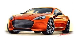 Aston Martin Rapide S drawing by Adonis Alcici [upl. by Vez]