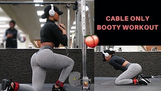 BEST EXERCISES TO GROW YOUR GLUTES  CABLE ONLY WORKOUT [upl. by Amarette]